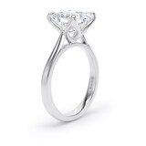 Goldsmiths 18ct White Gold 3.00cttw Princess Cut Lab Grown Diamond Solitaire Engagement Ring - Ring Size W