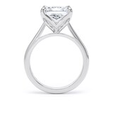 Goldsmiths 18ct White Gold 4.00cttw Princess Cut Lab Grown Diamond Solitaire Engagement Ring - Ring Size I