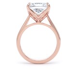 Goldsmiths 18ct Rose Gold 5.00cttw Princess Cut Lab Grown Diamond Solitaire Engagement Ring - Ring Size O.5