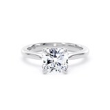 Goldsmiths Platinum 2.00cttw Cushion Cut Lab Grown Diamond Solitaire Engagement Ring - Ring Size M
