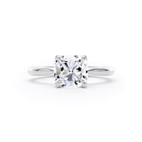 Goldsmiths Platinum 2.00cttw Cushion Cut Lab Grown Diamond Solitaire Engagement Ring - Ring Size M