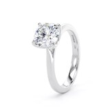 Goldsmiths Platinum 2.00cttw Cushion Cut Lab Grown Diamond Solitaire Engagement Ring - Ring Size M