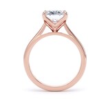 Goldsmiths 18ct Rose Gold 3.00cttw Cushion Cut Lab Grown Diamond Solitaire Engagement Ring - Ring Size P