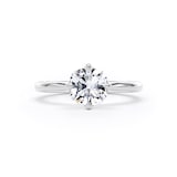 Goldsmiths Platinum Compass Set 1.50cttw Cushion Cut Lab Grown Diamond Solitaire Engagement Ring - Ring Size Q.5