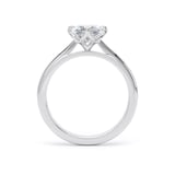 Goldsmiths Platinum Compass Set 1.50cttw Cushion Cut Lab Grown Diamond Solitaire Engagement Ring - Ring Size Q.5