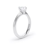 Goldsmiths Platinum Compass Set 1.50cttw Cushion Cut Lab Grown Diamond Solitaire Engagement Ring - Ring Size Q.5