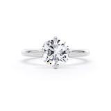 Goldsmiths Platinum Compass Set 2.00cttw Cushion Cut Lab Grown Diamond Solitaire Engagement Ring - Ring Size L.5