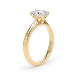 Goldsmiths 18ct Yellow Gold 1.50cttw Asscher Cut Lab Grown Diamond Solitaire Engagement Ring - Ring Size W.5