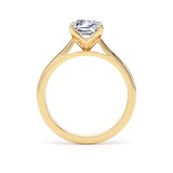 Goldsmiths 18ct Yellow Gold 2.00cttw Asscher Cut Lab Grown Diamond Solitaire Engagement Ring - Ring Size Y
