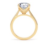 Goldsmiths 18ct Yellow Gold 5.00cttw Asscher Cut Lab Grown Diamond Solitaire Engagement Ring - Ring Size U