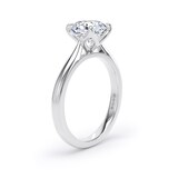 Goldsmiths 18ct White Gold 2.00cttw Asscher Cut Lab Grown Diamond Solitaire Engagement Ring - Ring Size X.5