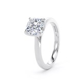Goldsmiths 18ct White Gold 2.00cttw Asscher Cut Lab Grown Diamond Solitaire Engagement Ring - Ring Size X.5