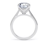 Goldsmiths 18ct White Gold 5.00cttw Asscher Cut Lab Grown Diamond Solitaire Engagement Ring - Ring Size L