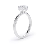 Goldsmiths Platinum 1.61cttw Brilliant Cut Lab Grown Diamond Hidden Halo Solitaire Engagement Ring - Ring Size W