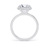 Goldsmiths Platinum 3.14cttw Brilliant Cut Lab Grown Diamond Hidden Halo Solitaire Engagement Ring - Ring Size X