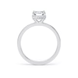 Goldsmiths Platinum 2.13cttw Radiant Cut Lab Grown Diamond Hidden Halo Solitaire Engagement Ring - Ring Size H.5