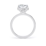 Goldsmiths Platinum 5.19cttw Radiant Cut Lab Grown Diamond Hidden Halo Solitaire Engagement Ring - Ring Size S.5
