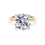 Goldsmiths 18ct Yellow Gold and Platinum 5.00cttw Brilliant Cut Lab Grown Diamond Solitaire Engagement Ring - Ring Size F.5