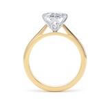 Goldsmiths 18ct Yellow Gold and Platinum 3.00cttw Marquise Cut Lab Grown Diamond Solitaire Engagement Ring - Ring Size I