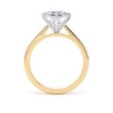 Goldsmiths 18ct Yellow Gold and Platinum 4.00cttw Marquise Cut Lab Grown Diamond Solitaire Engagement Ring - Ring Size L