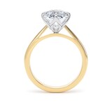Goldsmiths 18ct Yellow Gold and Platinum 5.00cttw Marquise Cut Lab Grown Diamond Solitaire Engagement Ring - Ring Size K
