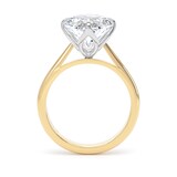 Goldsmiths 18ct Yellow Gold and Platinum 7.00cttw Marquise Cut Lab Grown Diamond Solitaire Engagement Ring - Ring Size Q