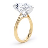Goldsmiths 18ct Yellow Gold and Platinum 7.00cttw Pear Cut Lab Grown Diamond Solitaire Engagement Ring - Ring Size F.5