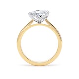 Goldsmiths 18ct Yellow Gold and Platinum 2.00cttw East-West Pear Cut Lab Grown Diamond Solitaire Engagement Ring - Ring Size J