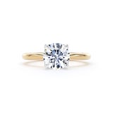 Goldsmiths 18ct Yellow Gold and Platinum 1.50cttw Brilliant Cut Lab Grown Diamond Solitaire Engagement Ring - Ring Size K