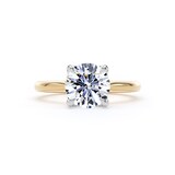 Goldsmiths 18ct Yellow Gold and Platinum 2.00cttw Brilliant Cut Lab Grown Diamond Solitaire Engagement Ring - Ring Size K.5