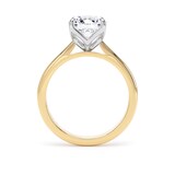 Goldsmiths 18ct Yellow Gold and Platinum 2.00cttw Brilliant Cut Lab Grown Diamond Solitaire Engagement Ring - Ring Size K.5
