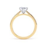 Goldsmiths 18ct Yellow Gold and Platinum 1.50cttw Marquise Cut Lab Grown Diamond Solitaire Engagement Ring - Ring Size P.5