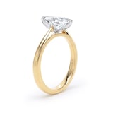 Goldsmiths 18ct Yellow Gold and Platinum 1.50cttw Marquise Cut Lab Grown Diamond Solitaire Engagement Ring - Ring Size P.5