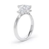 Goldsmiths Platinum 2.00cttw Emerald Cut Lab Grown Diamond 3 Stone Engagement Ring - Ring Size O.5