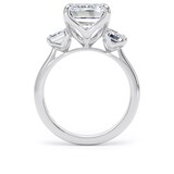 Goldsmiths Platinum 6.60cttw Emerald Cut Lab Grown Diamond 3 Stone Engagement Ring - Ring Size L