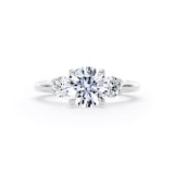 Goldsmiths Platinum 2.00cttw Round Brilliant Cut Lab Grown Diamond 3 Stone Engagement Ring - Ring Size P.5