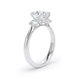 Goldsmiths Platinum 2.00cttw Round Brilliant Cut Lab Grown Diamond 3 Stone Engagement Ring - Ring Size P.5