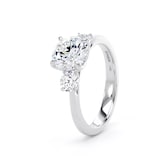 Goldsmiths Platinum 2.00cttw Round Brilliant Cut Lab Grown Diamond 3 Stone Engagement Ring - Ring Size P.5