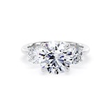 Goldsmiths Platinum 4.00cttw Round Brilliant Cut Lab Grown Diamond 3 Stone Engagement Ring - Ring Size L