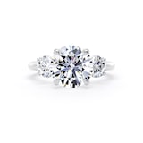 Goldsmiths Platinum 4.00cttw Round Brilliant Cut Lab Grown Diamond 3 Stone Engagement Ring - Ring Size L