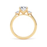 Goldsmiths 18ct Yellow Gold 2.00cttw Round Brilliant Cut Lab Grown Diamond 3 Stone Engagement Ring - Ring Size G