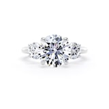 Goldsmiths 18ct White Gold 4.00cttw Round Brilliant Cut Lab Grown Diamond 3 Stone Engagement Ring - Ring Size Q
