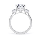 Goldsmiths 18ct White Gold 4.00cttw Round Brilliant Cut Lab Grown Diamond 3 Stone Engagement Ring - Ring Size Q