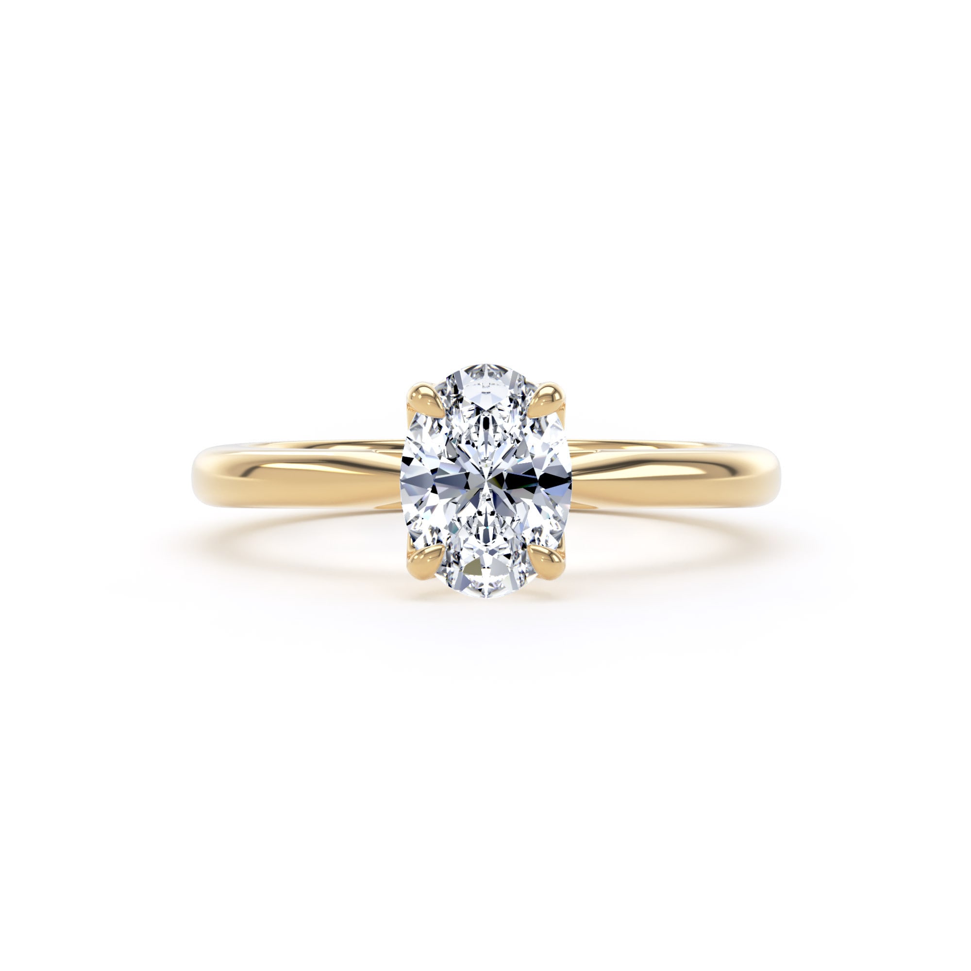 Goldsmiths 18ct Yellow Gold 1.00cttw Oval Cut Lab Grown Diamond Solitaire Engagement Ring Goldsmiths 18ct Yellow Gold 1.00cttw Oval Cut Lab Grown Diamond Solitaire Engagement Ring