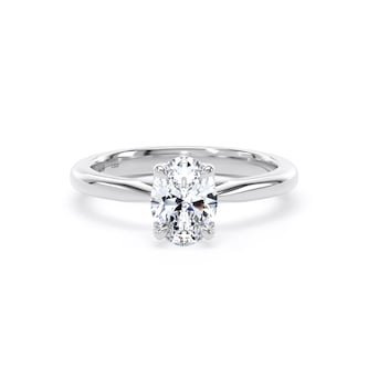 Goldsmiths Platinum 1.00cttw Oval Cut Lab Grown Diamond Solitaire Engagement Ring Goldsmiths Platinum 1.00cttw Oval Cut Lab Grown Diamond Solitaire Engagement Ring