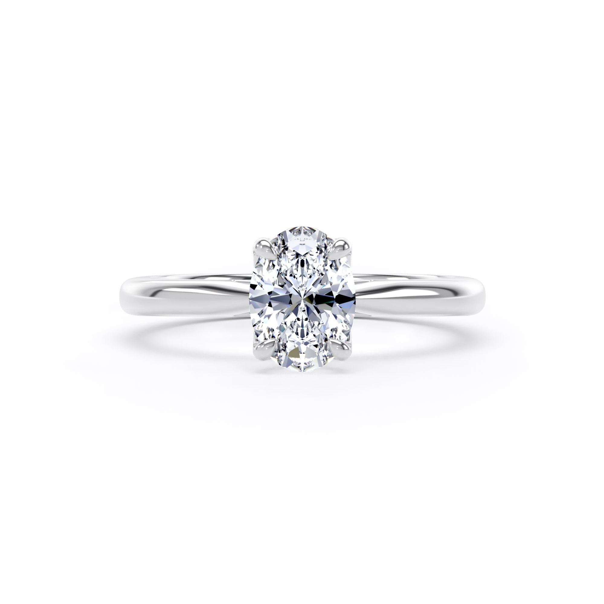 Goldsmiths Platinum 1.00cttw Oval Cut Lab Grown Diamond Solitaire Engagement Ring Goldsmiths Platinum 1.00cttw Oval Cut Lab Grown Diamond Solitaire Engagement Ring