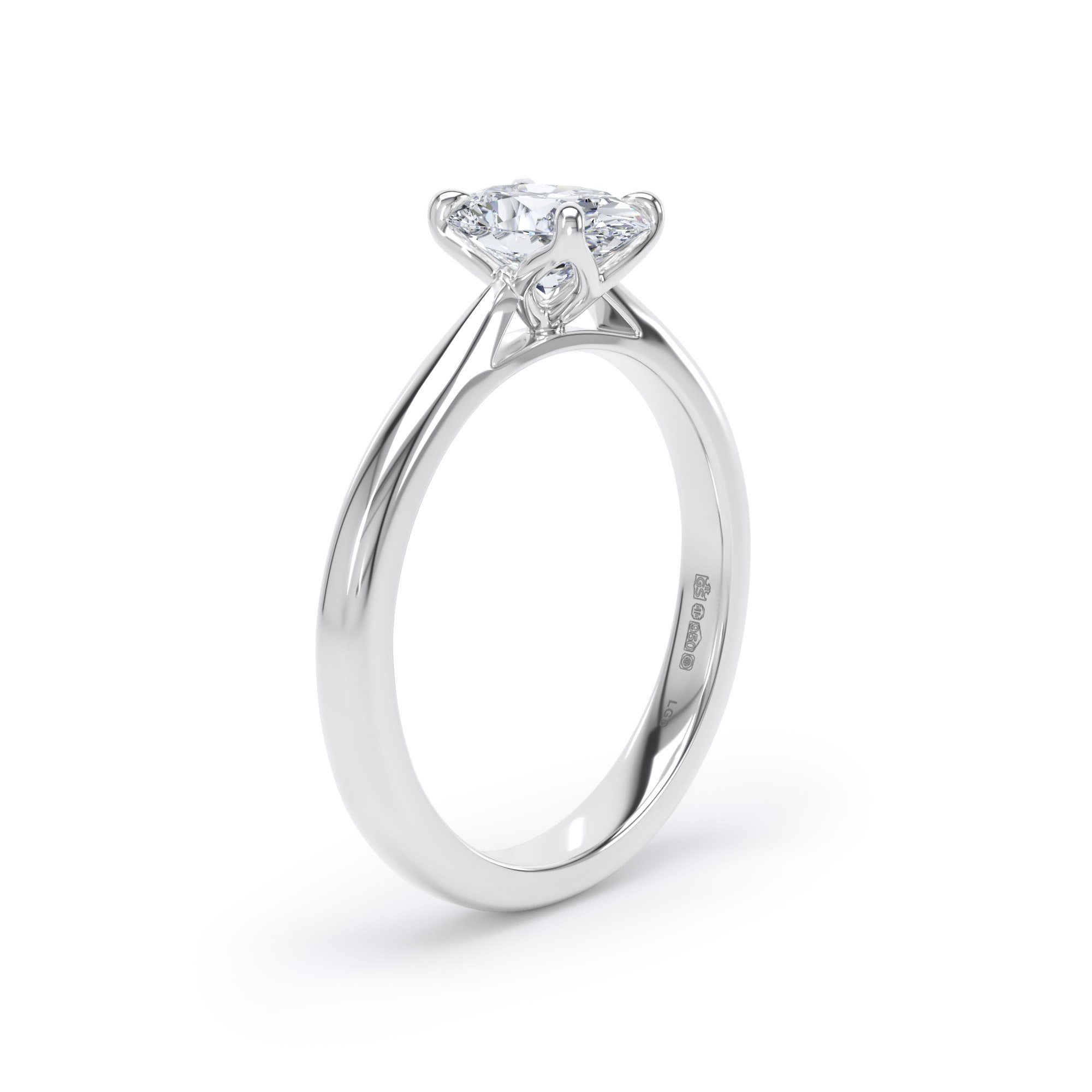 Goldsmiths Platinum 1.00cttw Oval Cut Lab Grown Diamond Solitaire Engagement Ring Goldsmiths Platinum 1.00cttw Oval Cut Lab Grown Diamond Solitaire Engagement Ring