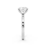 Mayors Platinum 2.50cttw Lab Grown Diamond Round Cut Solitaire Engagement Ring - Ring Size 4