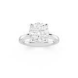 Mayors Platinum 2.50cttw Lab Grown Diamond Round Cut Solitaire Engagement Ring - Ring Size 4
