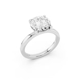 Mayors Platinum 2.50cttw Lab Grown Diamond Round Cut Solitaire Engagement Ring - Ring Size 4